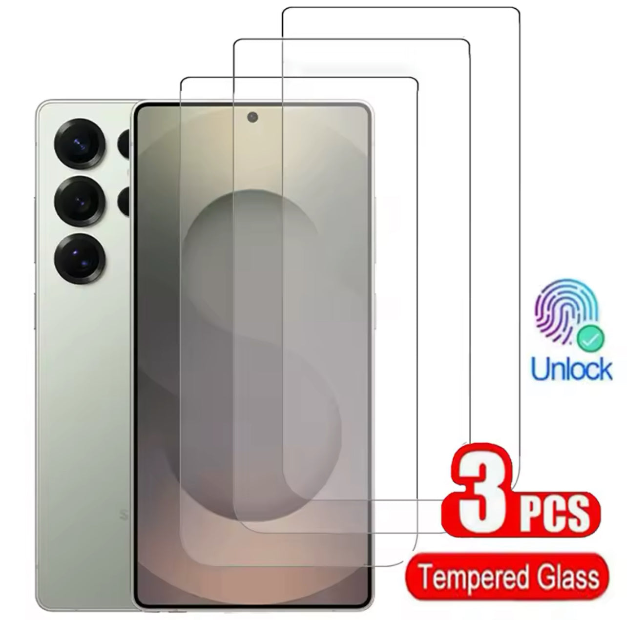 PJun Branded Easy-Unlock Series ShatterProof Glass Screen Protector- 3pcs Samsung Galaxy S25 Series PJun Branded Easy-Unlock Series ShatterProof Glass Screen Protector- 3pcs Samsung Galaxy S25 Series